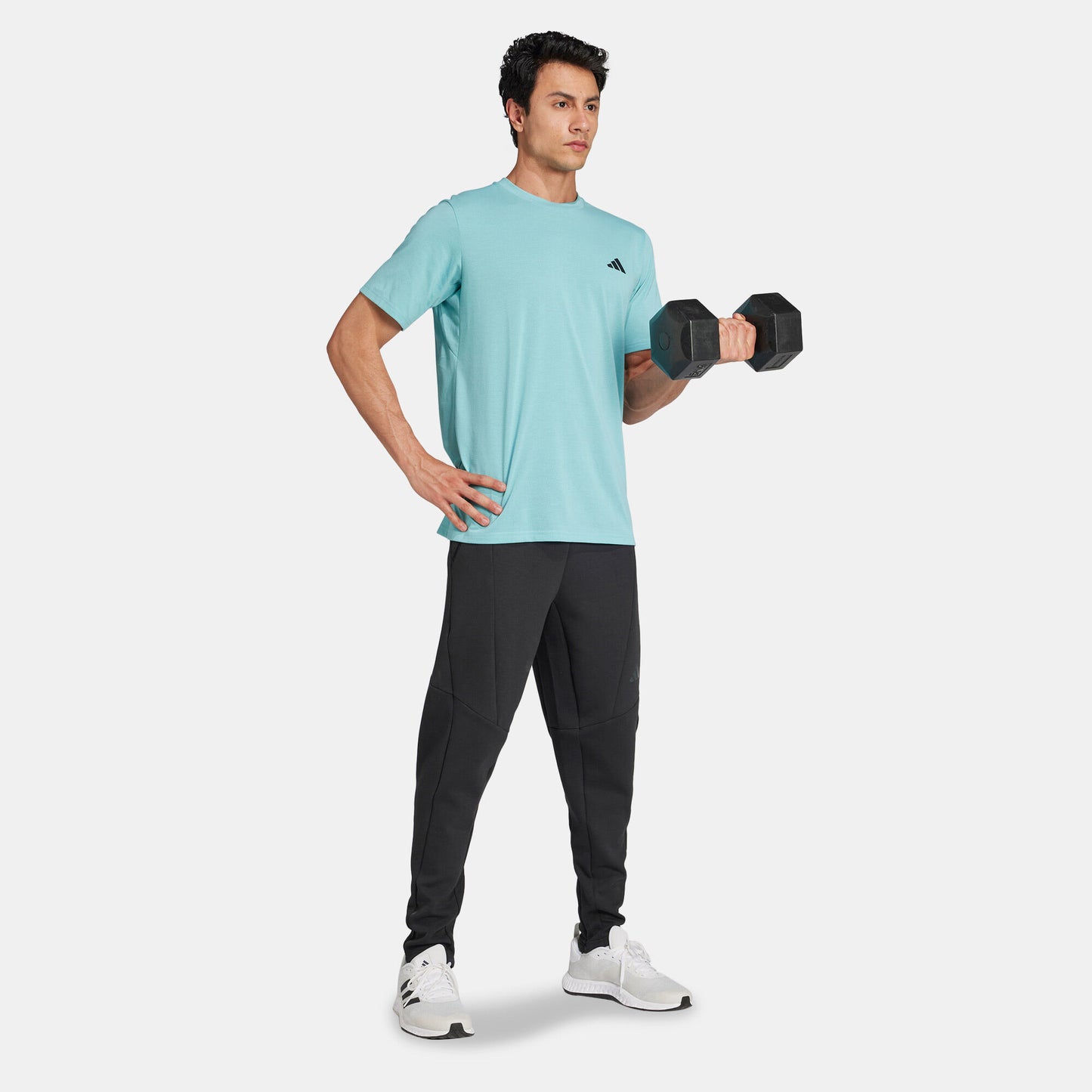 adidas Men Fall Basic Crew - Teal