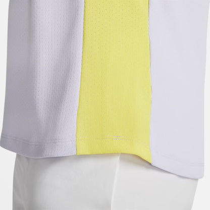 Nike Court Dri-Fit ADV Rafa Shortsleeve Top - Violet Frost/Yellow Strike/White