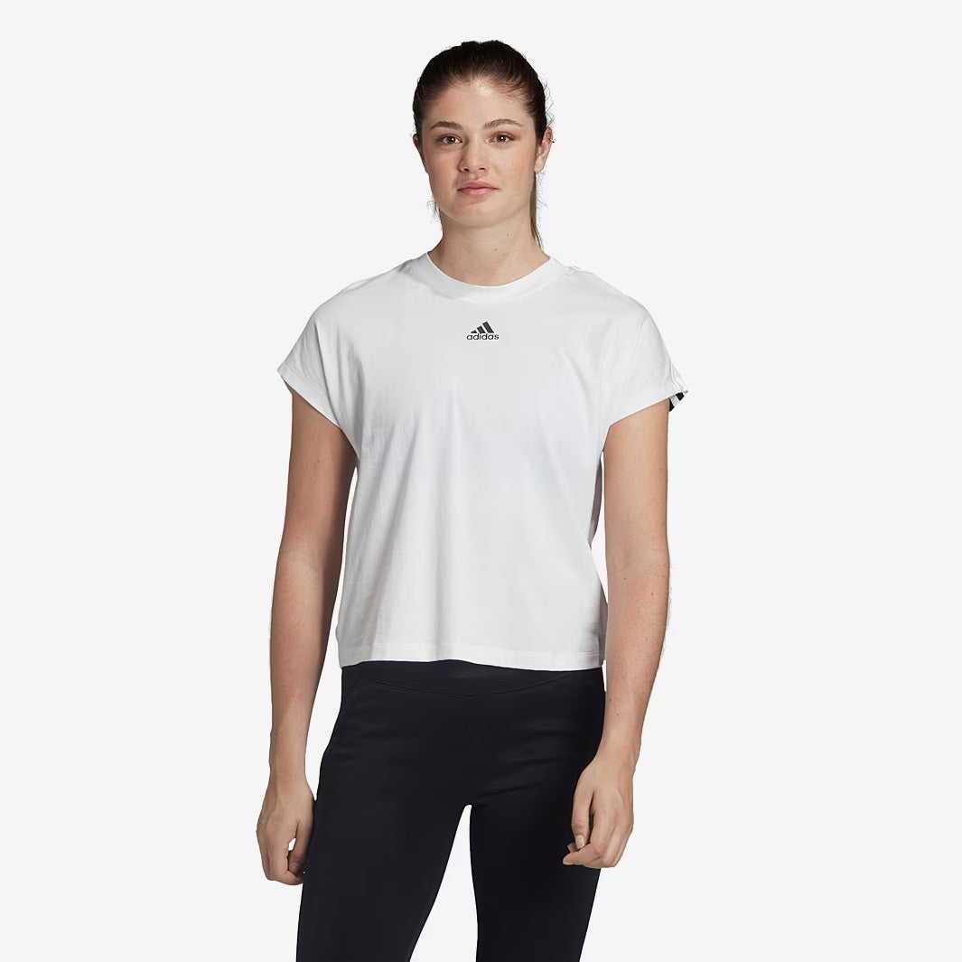 adidas Women's Must Haves 3-Stripes Tee - White/Black