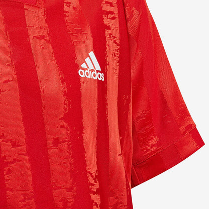 adidas Boys Freelift Tee - Scarlet & Signal Pink