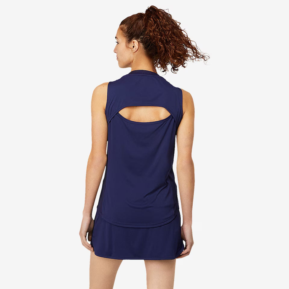 Womens Court Graphic Tank - Peacoat