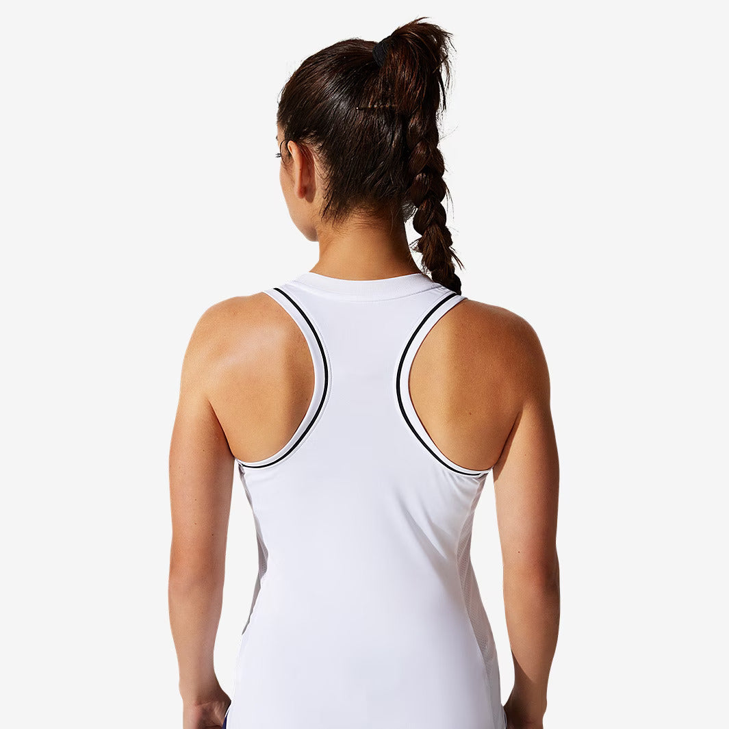 Asics Womens Court Piping Shortsleeve Tank - Brilliant White