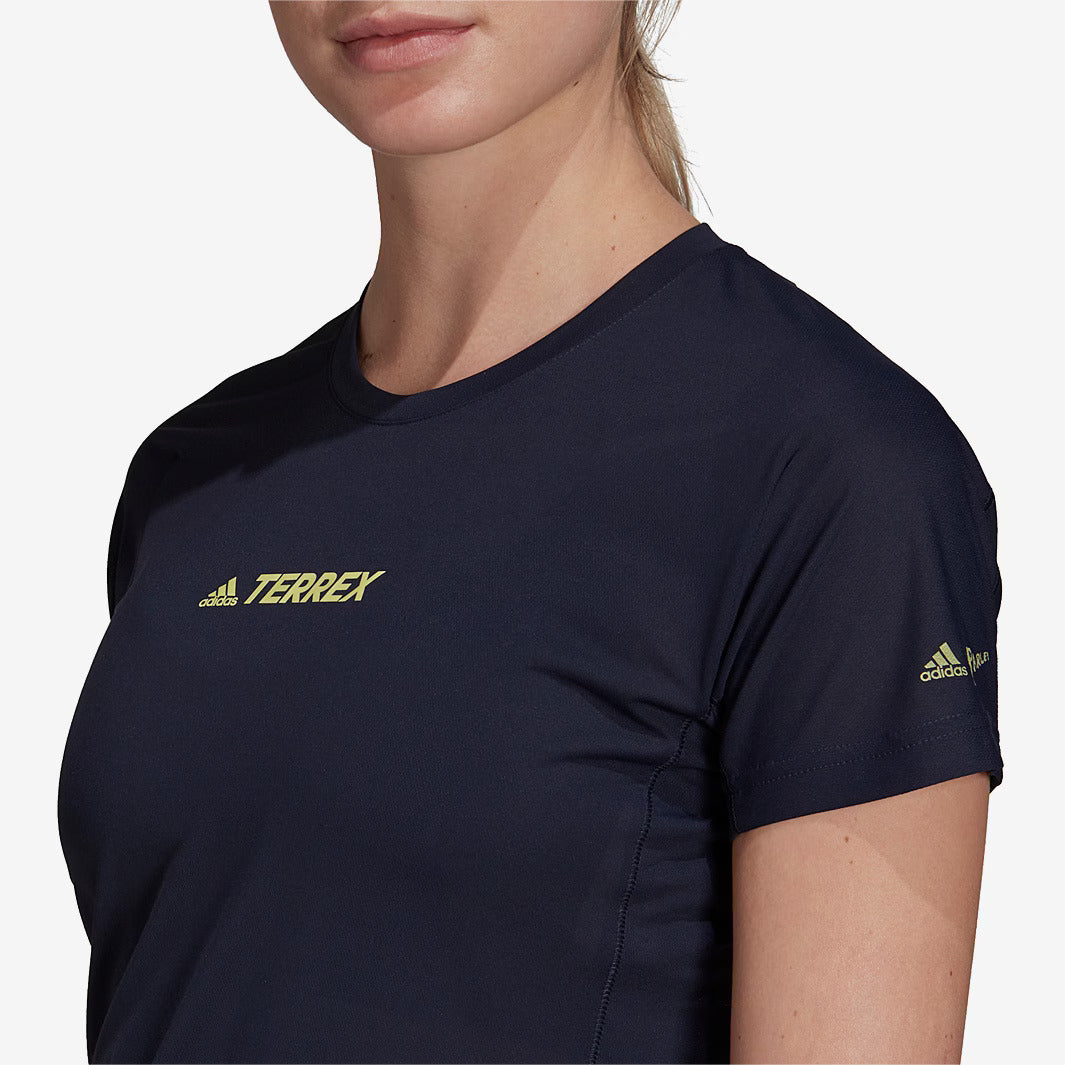 adidas Women's Terrex Parley Agravic TR Allaround T-Shirt - Legend Ink