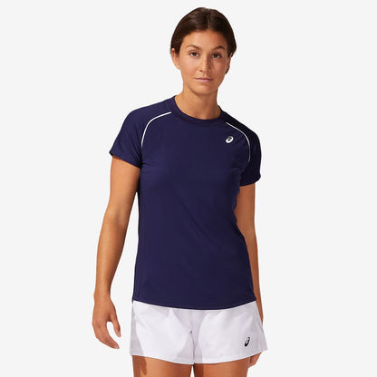 Women's Court Piping Shortsleeve Tee - Peacoat