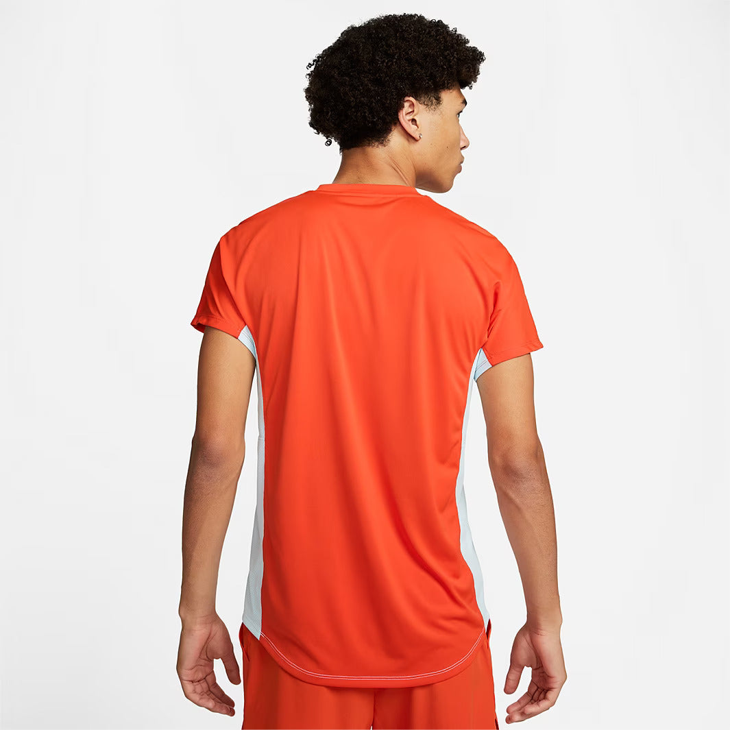 Nike Court Dri-Fit ADV Slam Top - White/Team Orange/Glacier Blue/Black