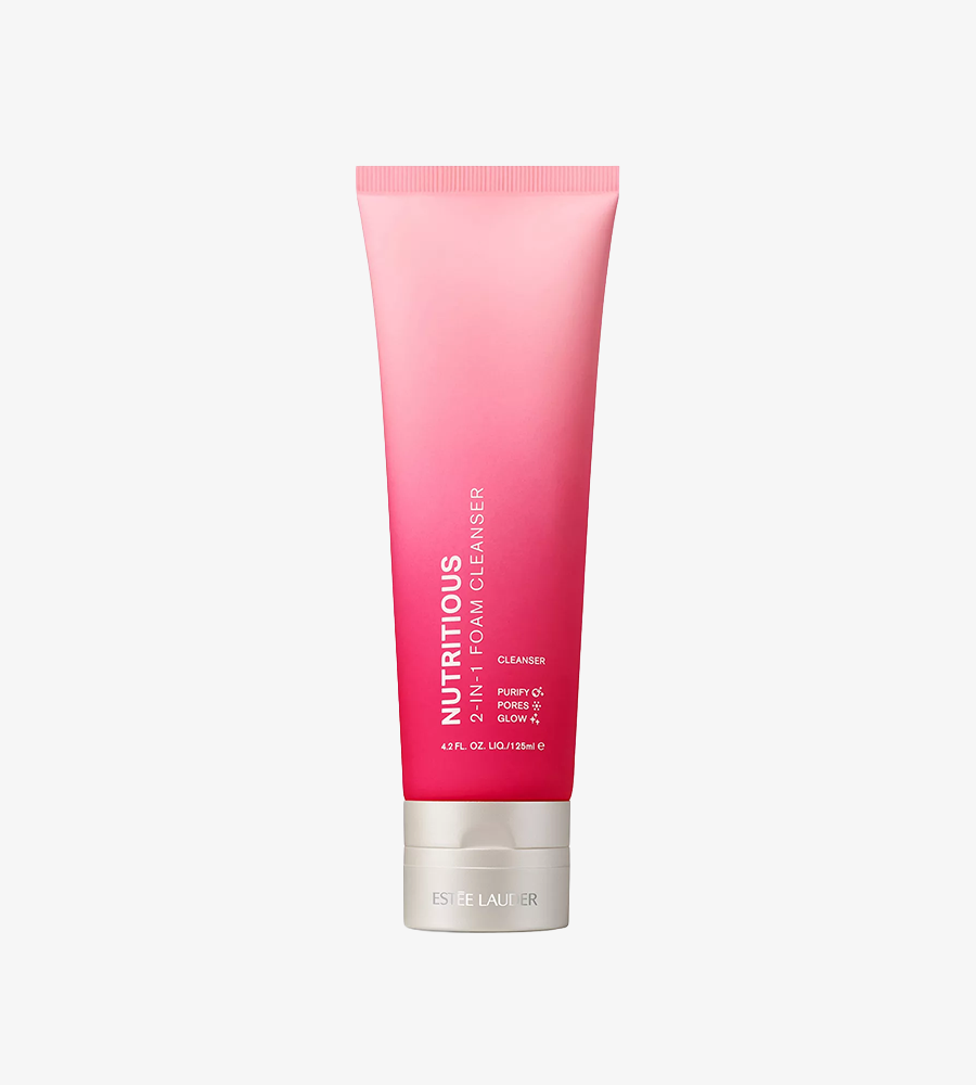 Estée Lauder 雅詩蘭黛 Nutritious 二合一潔面泡沫 125ml 粉紅漸變管裝產品照 | Estée Lauder Nutritious 2-in-1 Foam Cleanser 125ml pink gradient tube