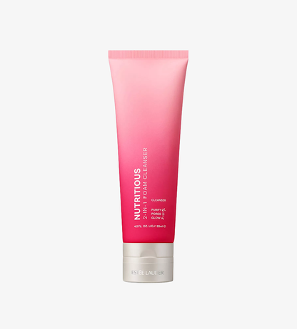 Estée Lauder 雅詩蘭黛 Nutritious 二合一潔面泡沫 125ml 粉紅漸變管裝產品照 | Estée Lauder Nutritious 2-in-1 Foam Cleanser 125ml pink gradient tube