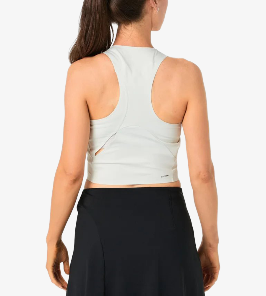 adidas Y-3 Women's Tennis Cropped Tank Top - Orbit Grey