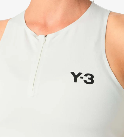 adidas Y-3 Women's Tennis Cropped Tank Top - Orbit Grey