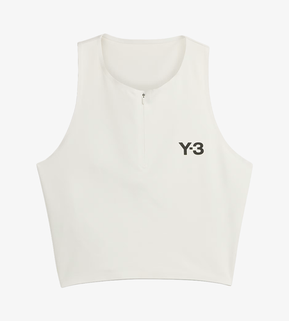 adidas Y-3 Women's Tennis Cropped Tank Top - Orbit Grey